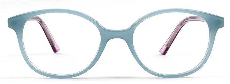 Children’s blue round glasses by M&S Opticians S221011